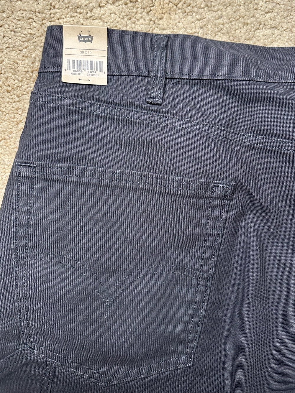 Levi’s 565 Workwear Loose Straight Utility Pants Jeans Men Size 38x30 - Picture 12 of 14